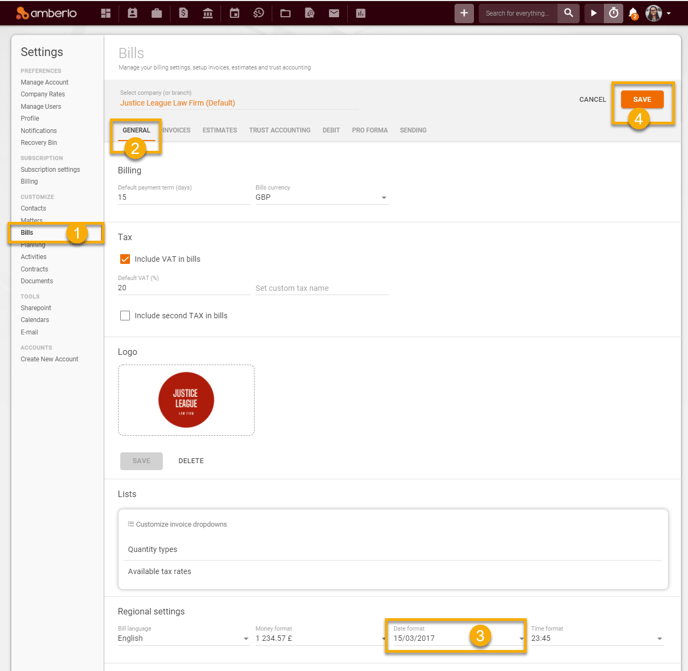 How To Set Default Date Format For Bills How To Set Default Date Format For Bills